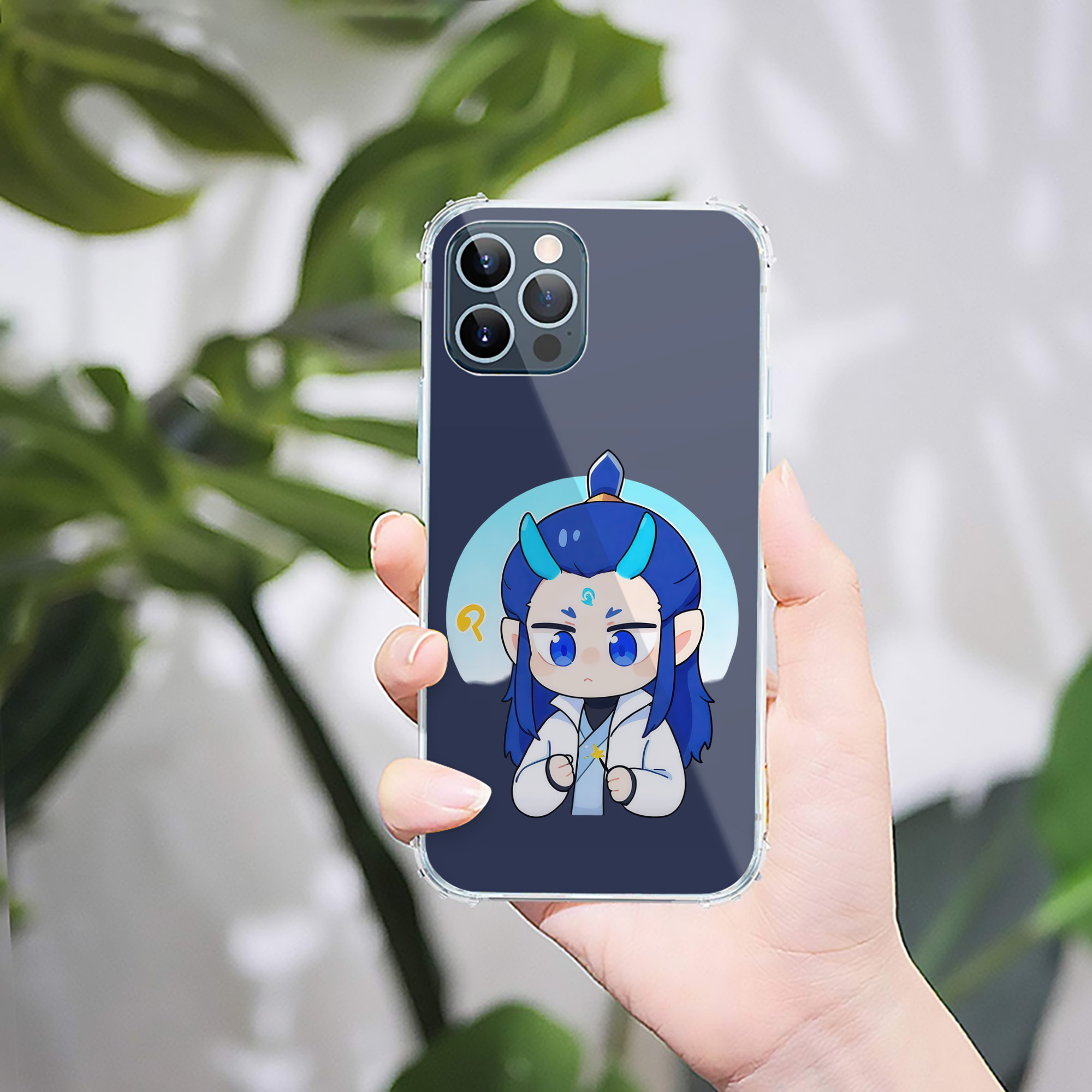 （画像用） Ne Zha 2 ナタ 魔童の大暴れ 【iPhone 12シリーズ対応】透明スマホケース（クリアソフトケース）